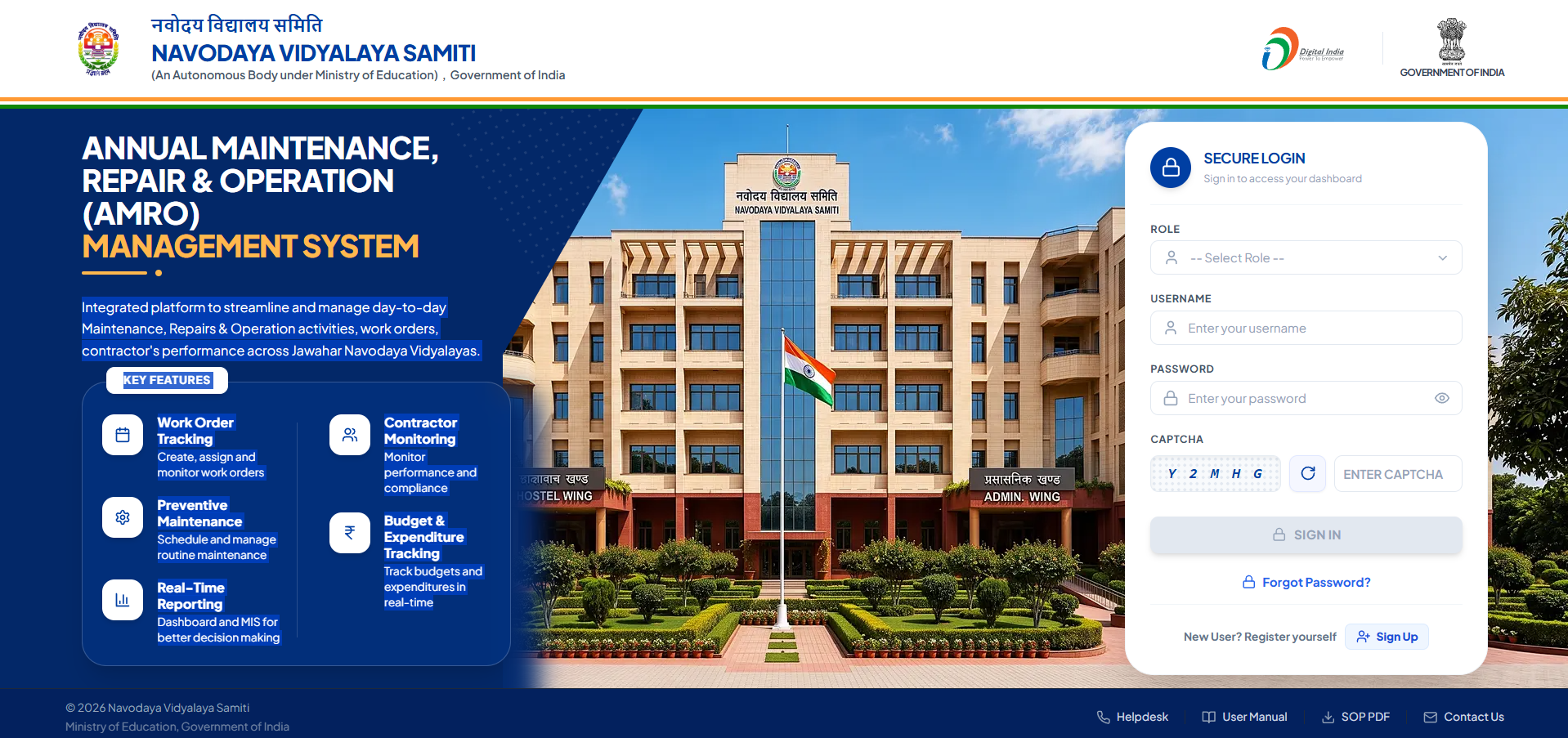 ANNUAL MAINTENANCE, REPAIR & OPERATION (AMRO) MANAGEMENT SYSTEM